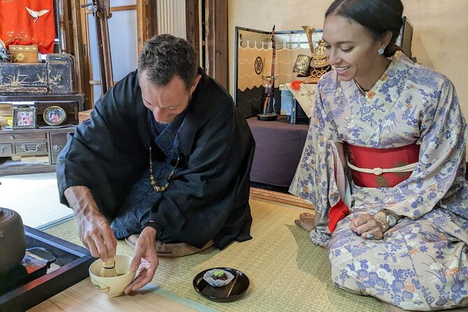 A Unique Antique Kimono and Tea ceremony Experience in English - Choosing an antique kimono and obi