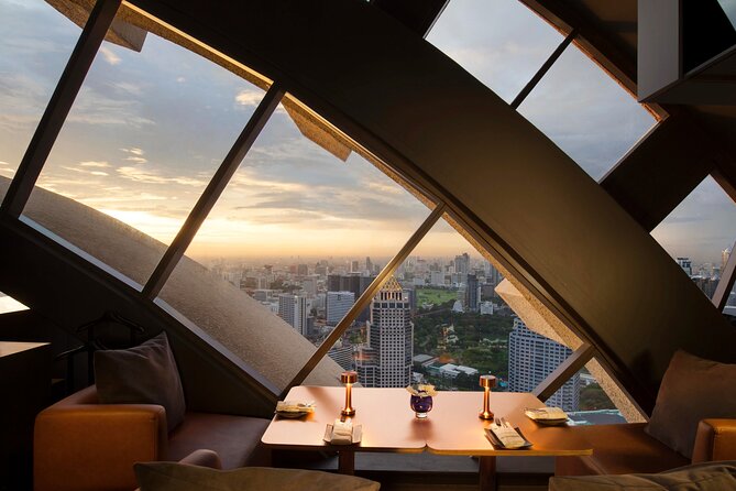 Afternoon Tea Indulgence at Banyan Tree Bangkok - Romsai Restaurant and its garden view