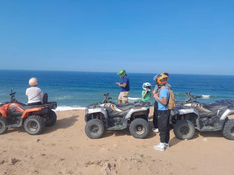 Agadir : 2 h Quad biking excursion with moroccan tea - Getting fitted out and learning the automatic quads