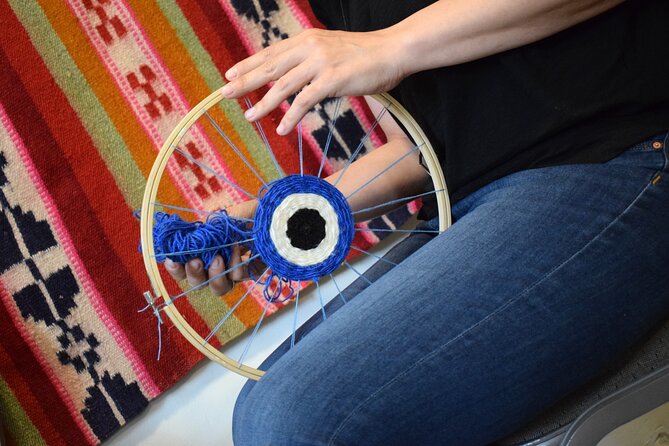 Athens: Evil Eye Weaving Workshop with Greek Tea - Making your own evil eye on a personal loom