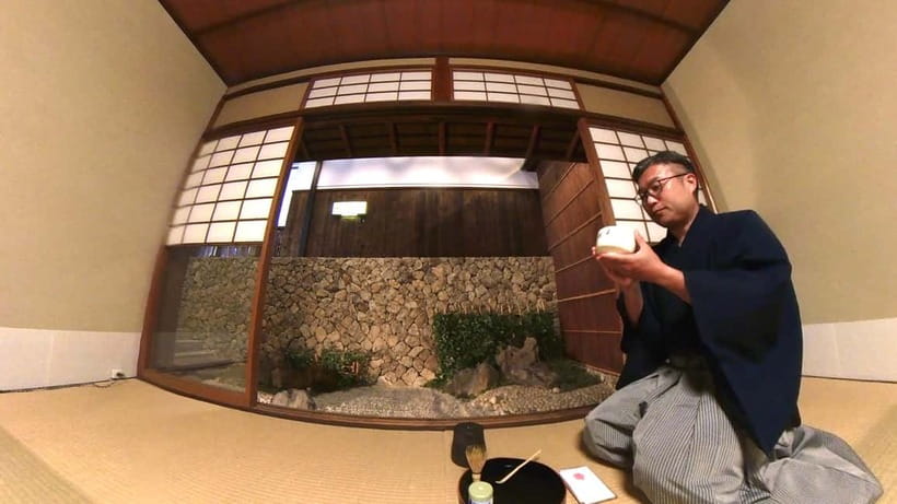 Authentic Tea Ceremony & Sushi in The Museum of Kyoto - Whisking premium matcha and eating a Kyoto sweet