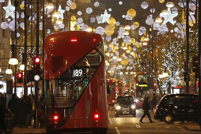 Christmas Lights Afternoon Tea Bus Tour - The Westminster Abbey point needs checking
