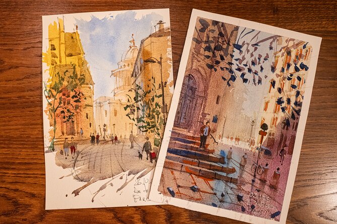 Cinematic Watercolor Workshop and Tea Experience at Boma Café - Professional materials that change the experience