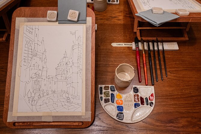Cinematic Watercolor Workshop and Tea Experience at Boma Café - Finishing, framing, and carrying your artwork