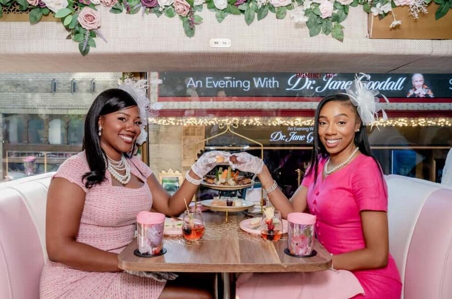 Dallas: Tea Around Town Bus Tour with Treats - Settling into tea, scones, and small bites