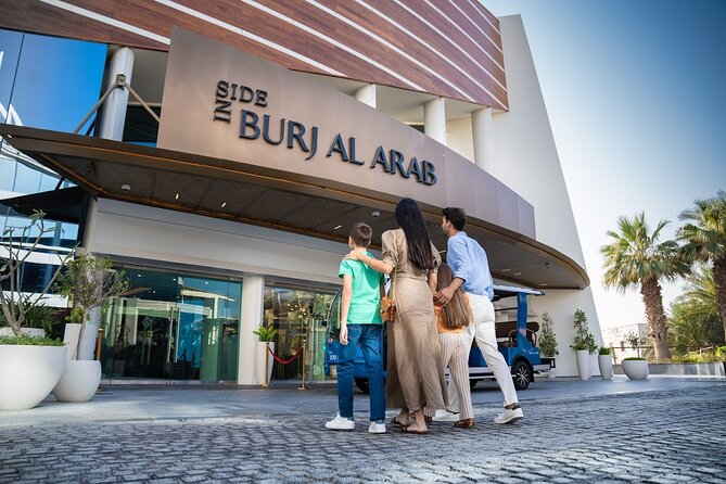Dubai Burj Al Arab Guided Tour with High Tea Experience. - Arriving along the 340-meter access road
