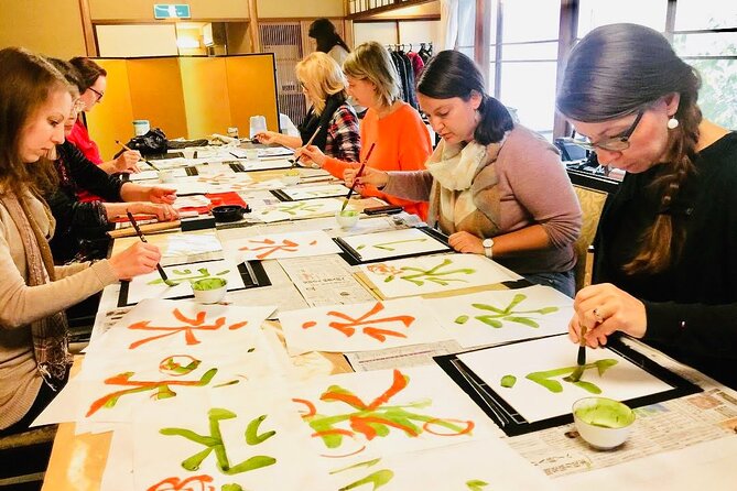 Experience mindfulness and tranquility with Matcha Calligraphy - Learning from a calligraphy master