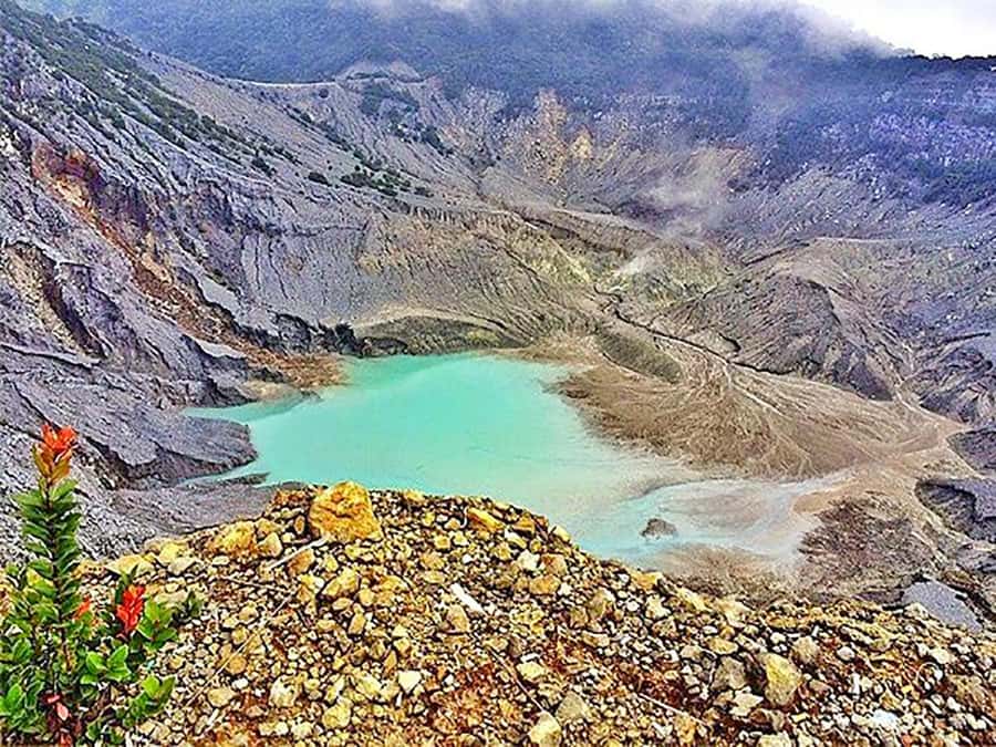 From Jakarta : Volcano, Tea & Rice Fields, Hot Spring - Tangkuban Parahu’s Sulfur Crater