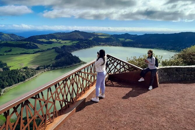 Furnas: Volcano Wonders, Tea Plantation & Waterfall Tour - Santa Iria Lookout brings the Atlantic into view