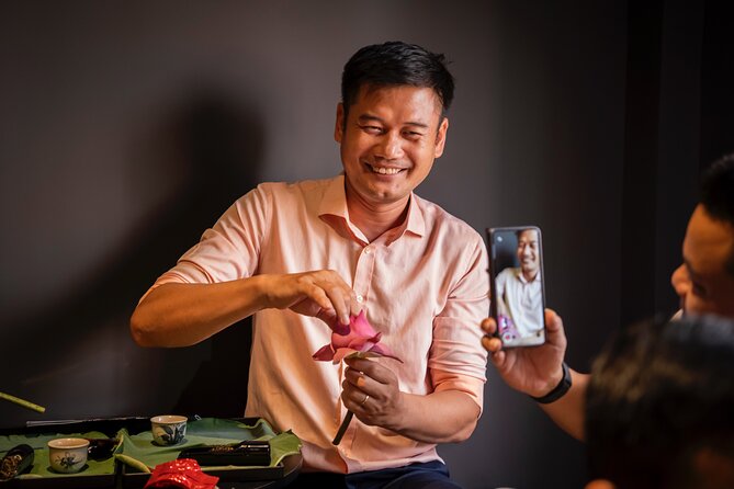 Ho Chi Minh City's Hidden Gem: Experience Lotus Tea Culture - Making your own lotus tea by hand