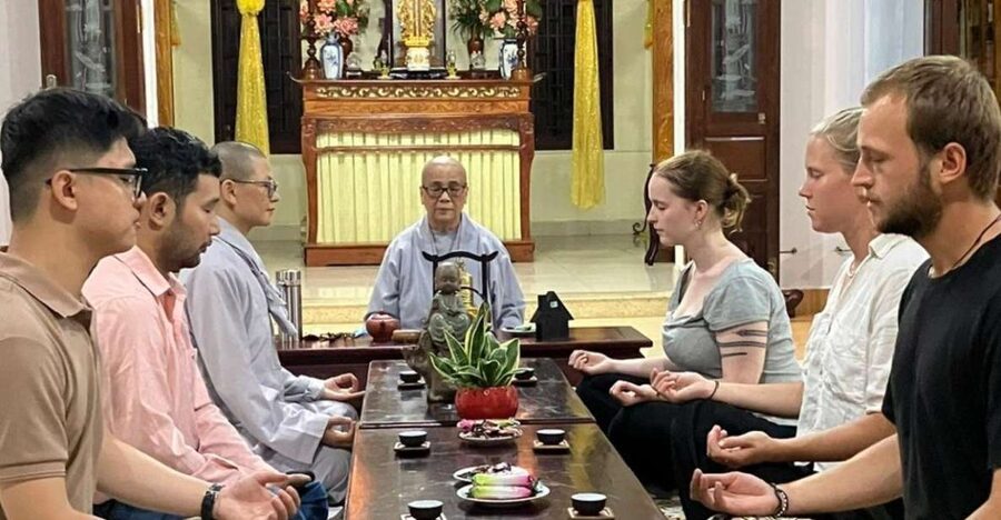 Hue Retreat: Tea and Meditation with Vegetarian Meal - 6:00 pm pickup from central Hue