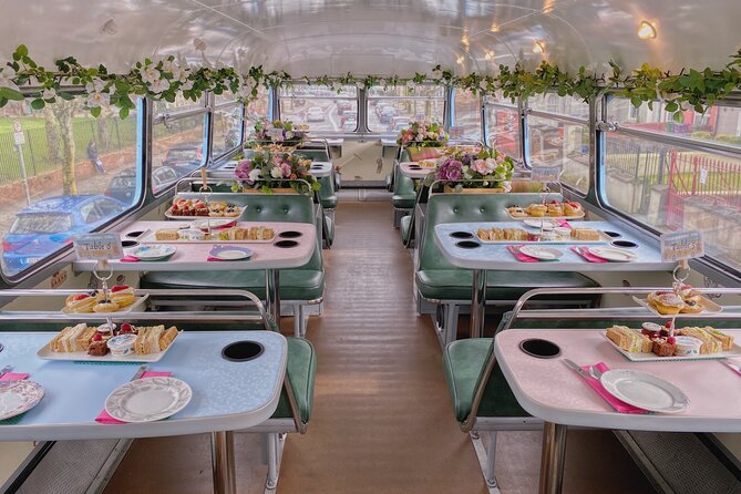 Irish Afternoon Tea on 1960s Vintage Bus in Dublin - Seeing Christ Church from a moving table