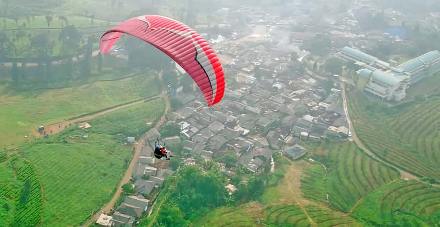 Jakarta: Paragliding on Top Mountain & Tea Plantation - From Jakarta to Bogor, expect a full day
