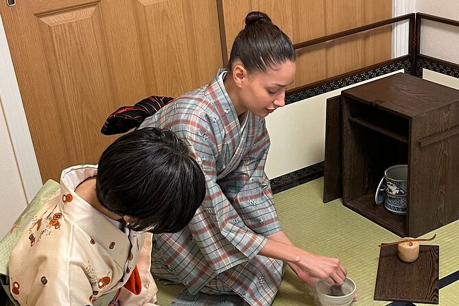 Japanese Tea Ceremony at Private Home in Yokohama, suburban Tokyo - Seasonal wagashi and a first bowl of matcha