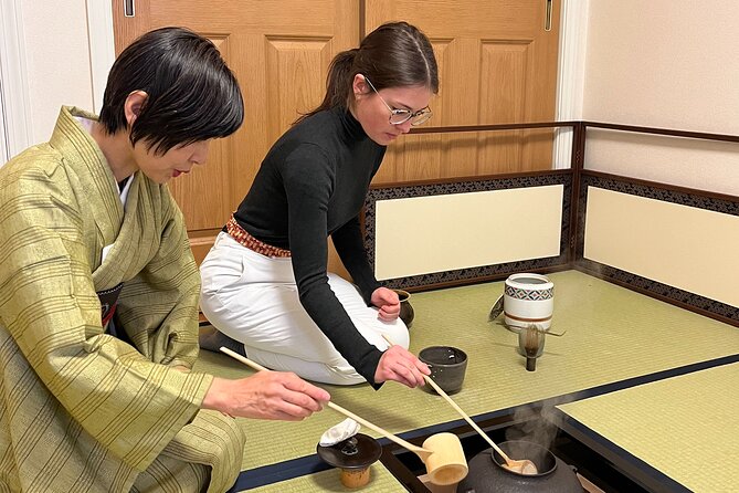 Japanese Tea Ceremony at Private Home in Yokohama, suburban Tokyo - Making your own matcha