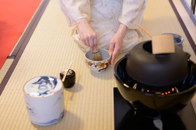 Kimono Rental and Tea Ceremony Experience in Inuyama - Making matcha in a temple tea room