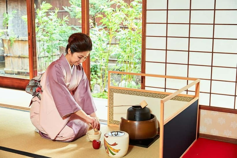 Kyoto: Kimono Tea Ceremony with Matcha and Sweet - Making your own bowl of matcha