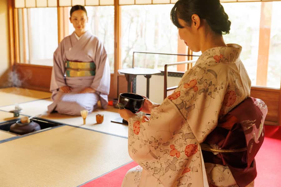 Kyoto: Private Tea Ceremony with a Garden View - Watching the ceremony with the main garden behind it