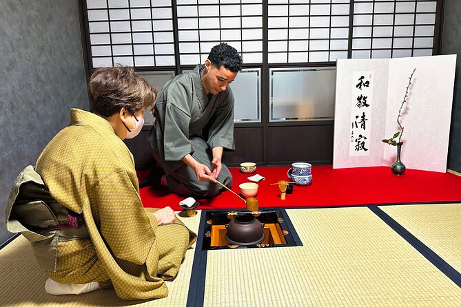 KYOTO Tea Ceremony with kimono near by Imamiya Jinjya Shrine - Choosing a Kimono in Nishijin
