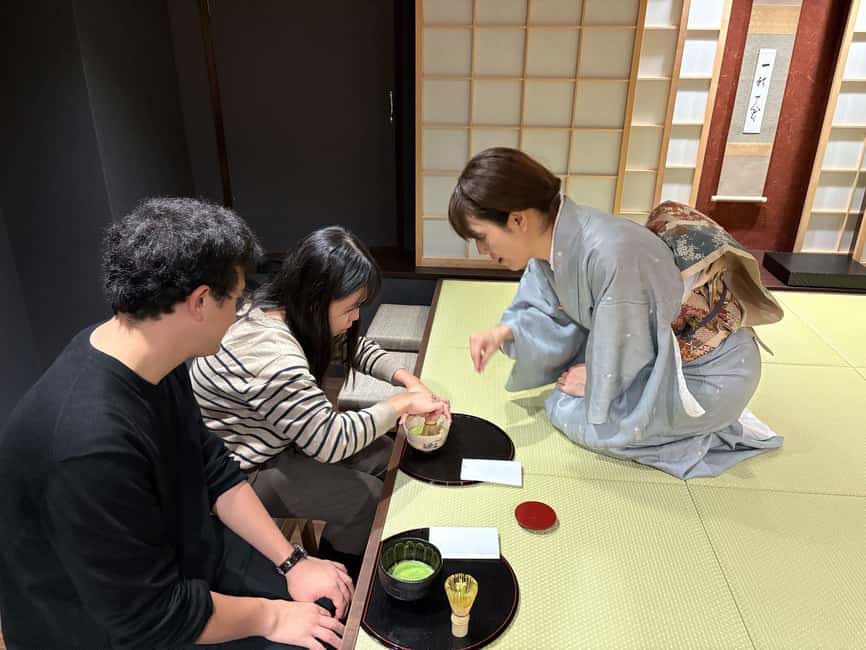Kyoto: Traditional Tea Ceremony with Matcha & Sweets in Gion - Watching the tea master before making your own bowl