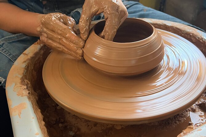 Lamsaty Pottery Workshop with Moroccan Tea - Hand modeling: the most relaxed part of the class