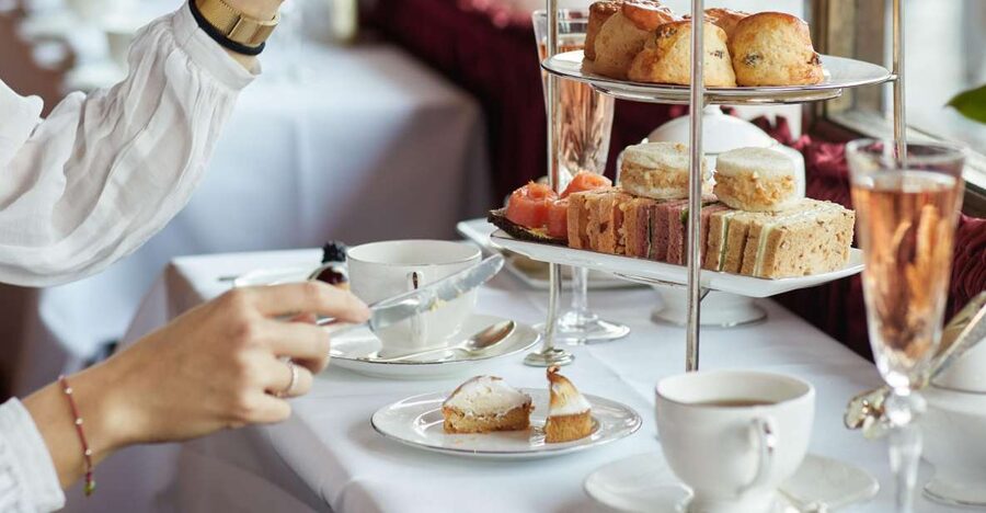 London: Afternoon Tea at The Rubens at the Palace - The first course: five carefully arranged sandwiches
