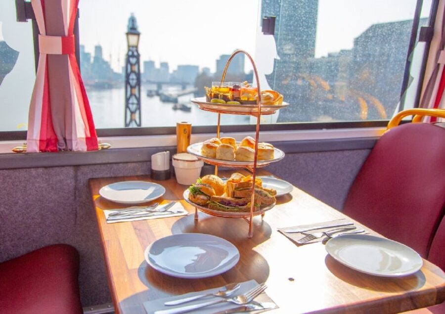 London: Afternoon Tea Bus with a Glass of Prosecco - What this London tea bus actually feels like