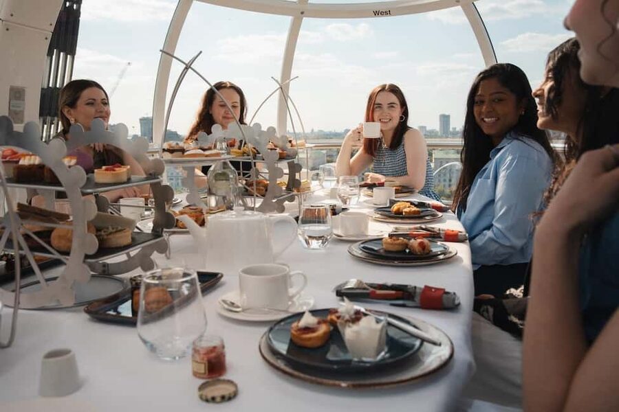 London: Afternoon Tea on the London Eye - Sandwiches, scones, and sweet treats at altitude