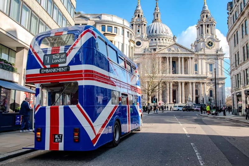 London: Great British Afternoon Tea Bus Tour - Boarding beside the Thames at Embankment