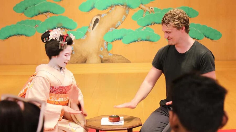Maiko Dance and Tea Ceremony on a Noh Stage in Kyoto - Matcha prepared with careful precision
