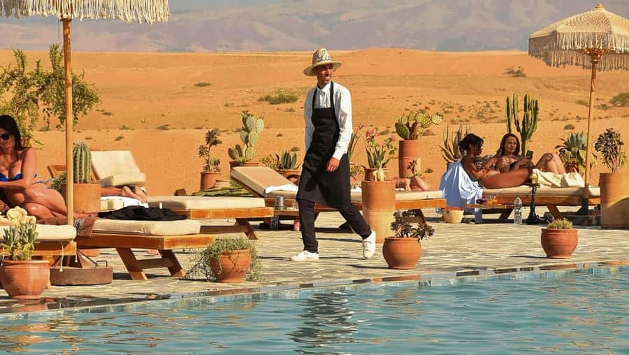 Marrakech: Agafay Desert Quad Bike, with Pool swim Lunch Tea - Quad biking across Agafay’s rocky ground