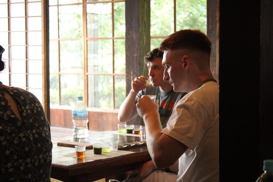 Nagasaki: Explore Japanese Teas on a Tea Tour - Brewing Tamaryokucha and whisking Matcha