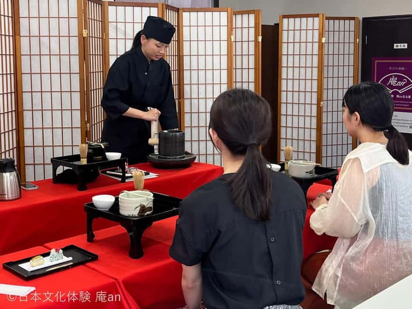 Nagoya: Japanese Traditional Sweets making and Tea Ceremony - Making the two nerikiri designs