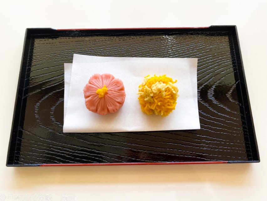 Nagoya: Japanese Traditional Sweets making and Tea Ceremony - The final tasting and picture time
