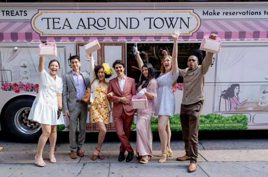 NYC: Tea Around Town Bus Tour with Live Entertainment - Tea service, scones, and sweet treats