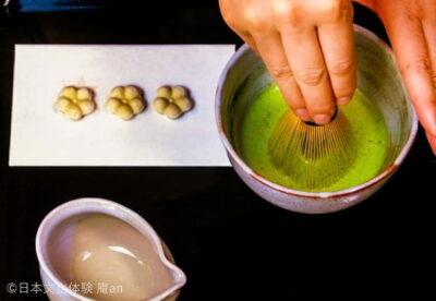 Japanese Traditional Sweets Making and Tea Ceremony