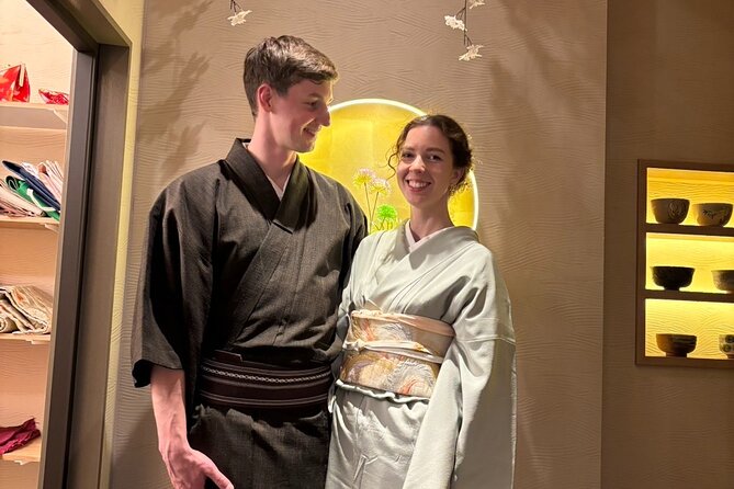 Osaka: Tea Ceremony, Calligraphy, and Kimono Experience - Calligraphy with a brush and a personal keepsake