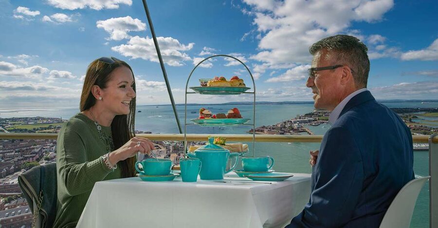 Portsmouth: Spinnaker Tower High Tea in the Clouds - A high tea above Portsmouth Harbour