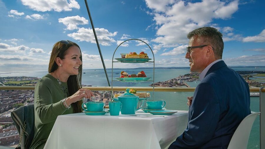 Portsmouth: Spinnaker Tower High Tea in the Clouds - The view from the windows