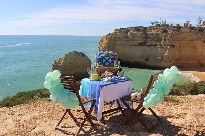 Private Luxury Clifftop High Tea Picnic Algarve Portugal - A Private Table Above the Algarve Coast