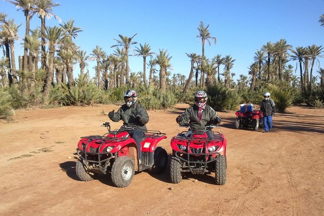 Private Quad Biking Safari In The Palm Grove Of Marrakech And Berber Home Tea - Getting your safety briefing and quad