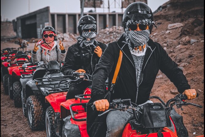 Quad Bike ATV Tours in Desert of Giza Pyramids with Egyptian Tea - Riding toward the Giza pyramids