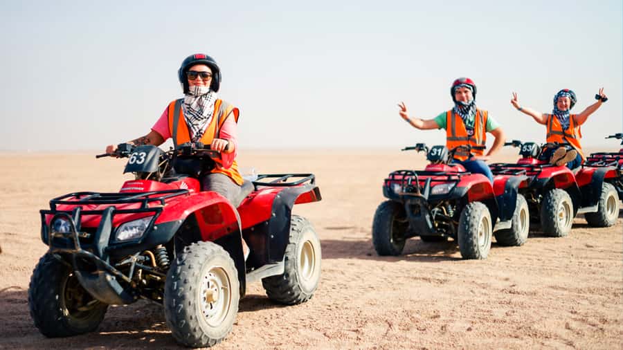 Sharm El Sheikh: Quad Biking trip with Authentic Bedouin Tea - The Echo Temple stop and the limits of the route