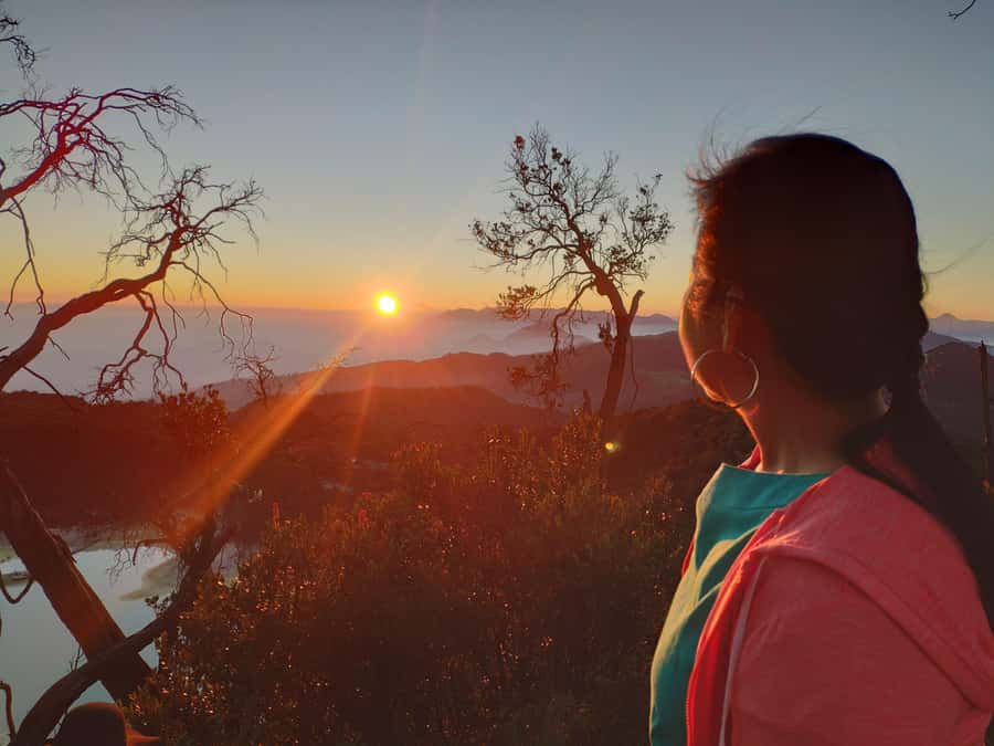 Sunrise Sunan Ibu,Kawah Putih,Volcano,Tea factory,Hot spring - Sunrise at Sunan Ibu