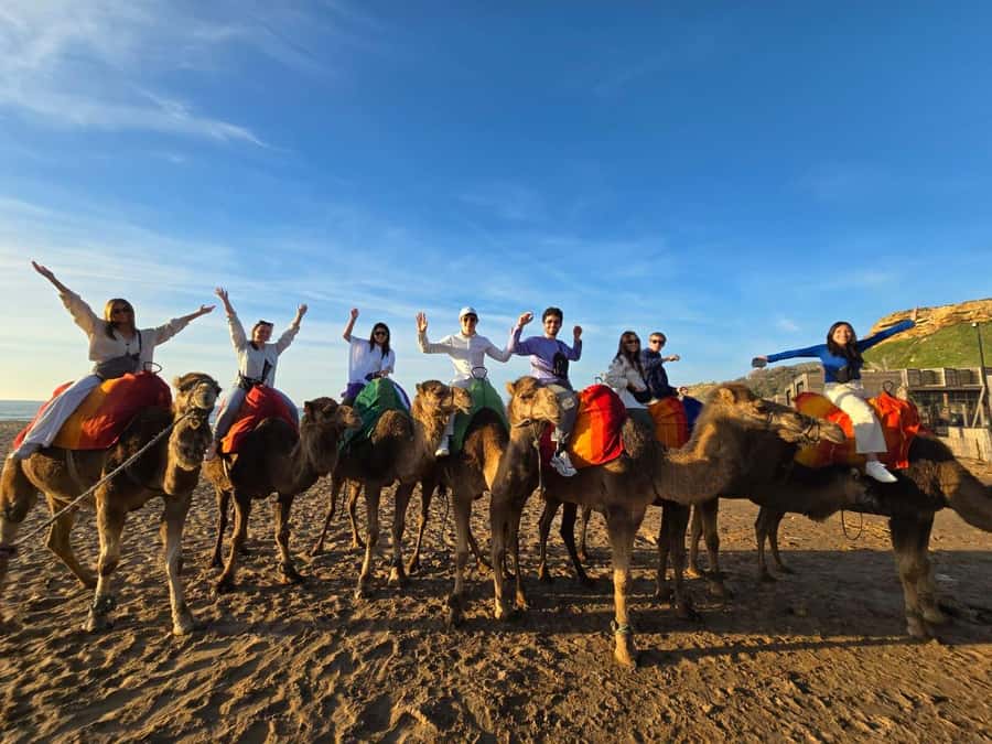 Tangier: sunset, tea, camel ride, Cape Spartel and caves. - The Caves of Hercules: memorable entrance, brief visit