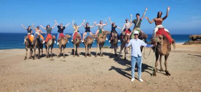 sunset, tea, camel ride, Cape Spartel and caves.