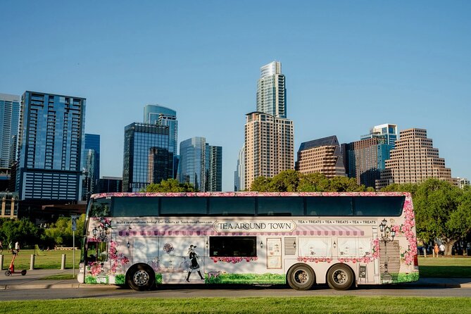 Tea Around Town Austin: Elegant Tea Bus Tour and Treats - Tea, treats, and a moving view of Austin