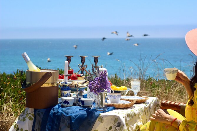 Tea By The Sea - A prepared table instead of a basic beach picnic