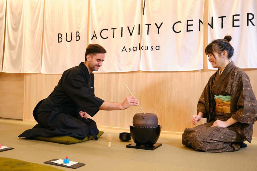 Tokyo, Asakusa: Tea Ceremony and Sweets Making Class - Putting on a Kimono in Asakusa