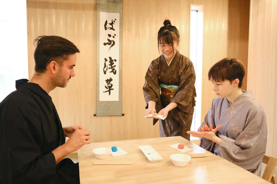 Tokyo, Asakusa: Tea Ceremony and Sweets Making Class - Making Nerikiri Wagashi by Hand